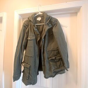 Market & Spruce Green Hooded Jacket
